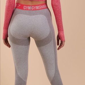 Gymshark Flex leggings light grey marl sherbert